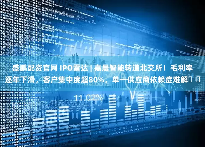 盛鹏配资官网 IPO雷达 | 嘉晨智能转道北交所！毛利率逐年下滑，客户集中度超80%，单一供应商依赖症难解​​