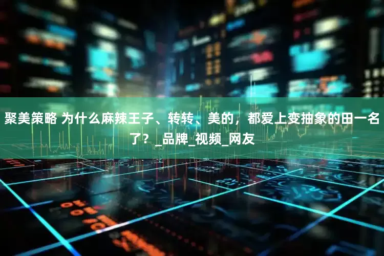 聚美策略 为什么麻辣王子、转转、美的，都爱上变抽象的田一名了？_品牌_视频_网友