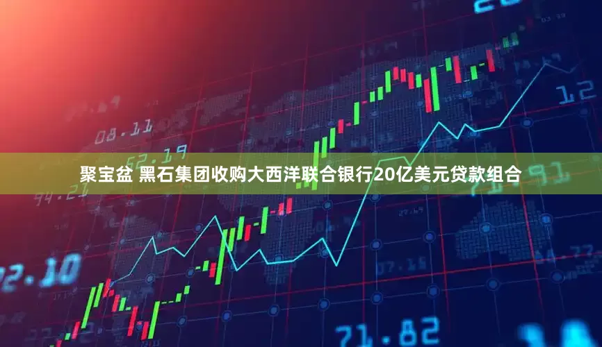 聚宝盆 黑石集团收购大西洋联合银行20亿美元贷款组合